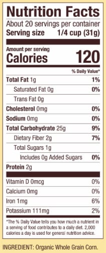 Bob's Red Mill Organic Corn Flour Perspective: right