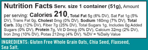 Bob's Red Mill® Gluten Free Classic Oatmeal Cup Perspective: right