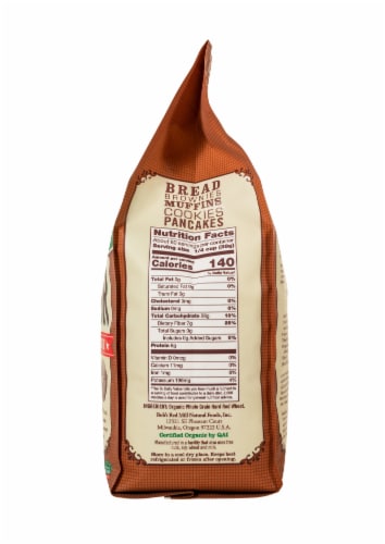 Bob's Red Mill® Organic 100% Stone Ground Whole Wheat Flour Perspective: right