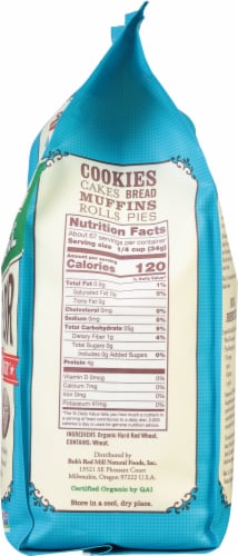 Bob's Red Mill Organic Unbleached White All-Purpose Flour Perspective: right