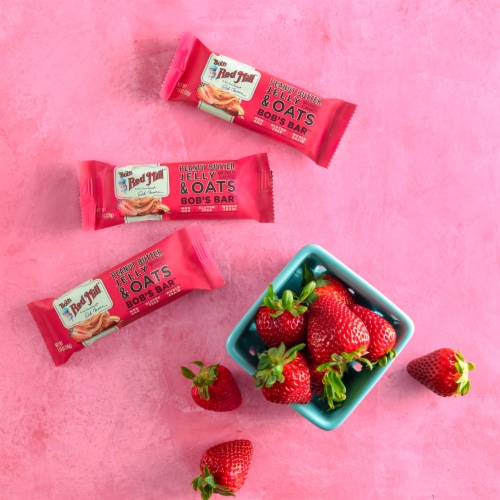 Bob's Red Mill Gluten Free Peanut Butter Jelly & Oats Bob's Bar Perspective: right