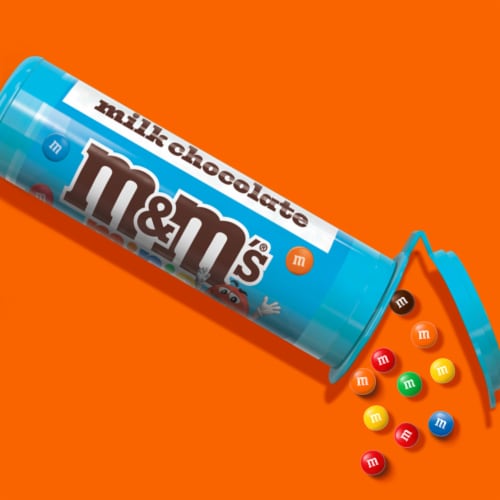 M&Ms Milk Chocolate Minis Tube Perspective: right