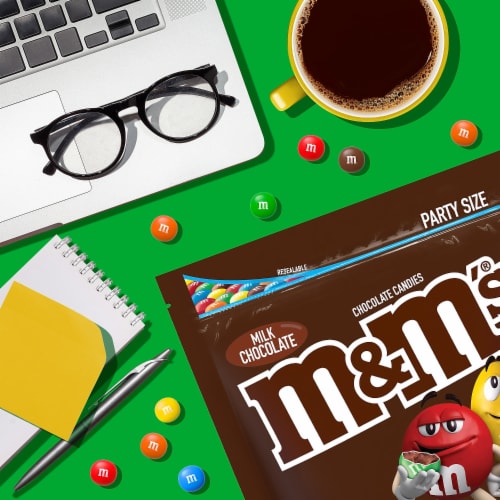 M&M's Milk Chocolate Candy Party Size Perspective: right