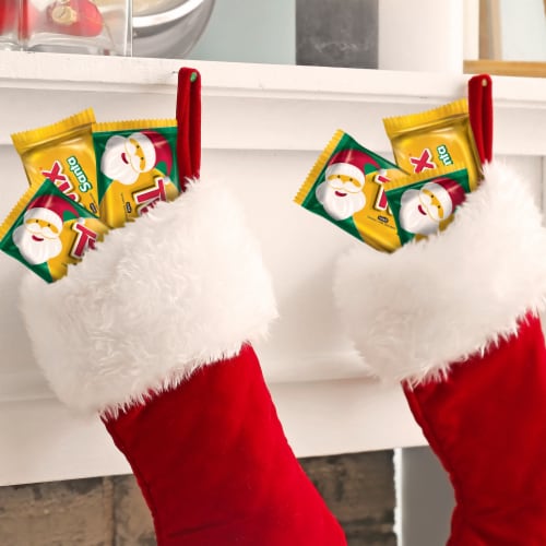 Twix Caramel Singles Size Cookie Bar Christmas Candy Santas Bars Pack Perspective: right