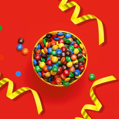 M&M'S Minis Milk Chocolate Candy Sharing Size Bag Perspective: right