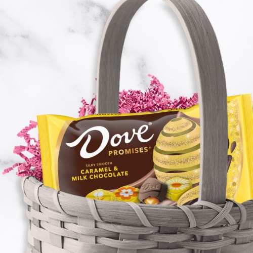 Dove Promises Easter Candy Caramel & Milk Chocolate Candy Assortment Bag Perspective: right