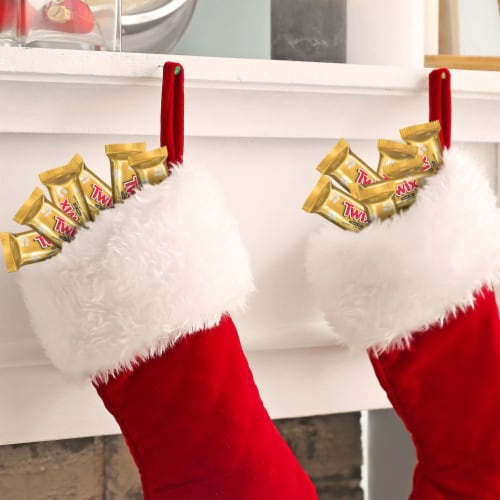 Twix Minis Caramel Cookie Bar Christmas Candy Bag Perspective: right