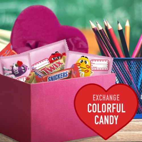 M&M's Snickers & Twix Valentines Assorted Chocolate Candy Perspective: right