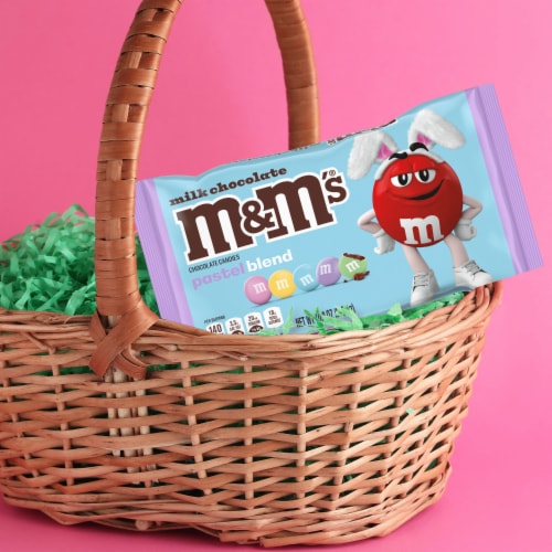 M&M'S Peanut Milk Chocolate Assorted Pastel Easter Candy Bulk Party Size Bag,  38 oz - Kroger