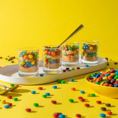 M&M'S MINIS Milk Chocolate Candy Family Size Perspective: right