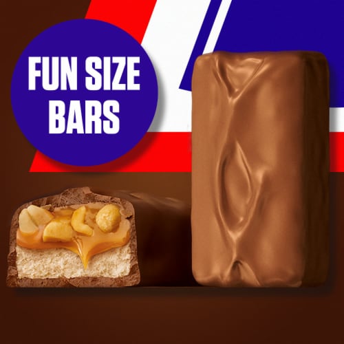 Snickers Fun Size Milk Chocolate Bars Jumbo Chocolate Candy Bag Perspective: right