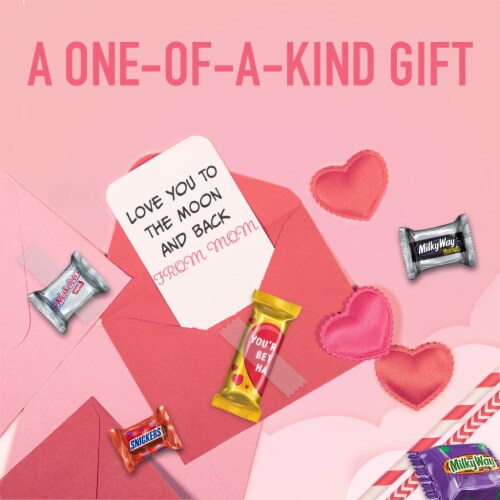 SNICKERS TWIX 3 MUSKETEERS & MILKY WAY Assorted Valentines Day Chocolate Candy Bag Perspective: right