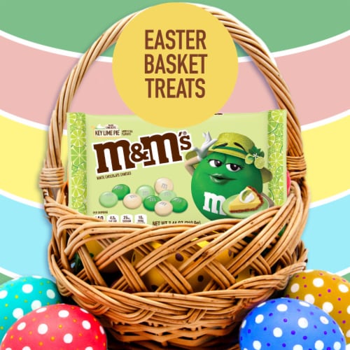 M&M'S Easter White Chocolate Key Lime Pie Candy Assortment Bag Perspective: right