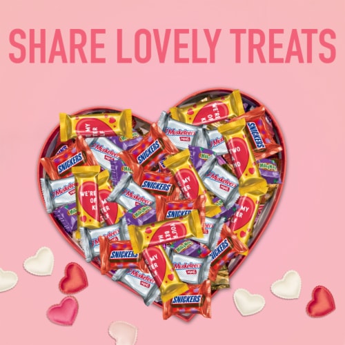 Snickers Twix & More Assorted Chocolate Valentine Day Candy Perspective: right