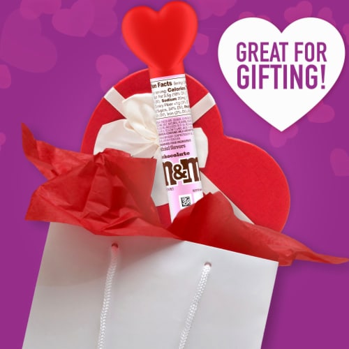 M&M'S Milk Chocolate Valentine's Day Candy Heart Cane Gift Perspective: right