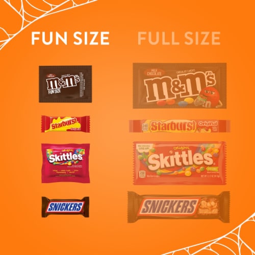 M&M'S, SNICKERS & TWIX Variety Pack Fun Size Milk Chocolate Candy Bars  Assortment, 55 Piece Bag