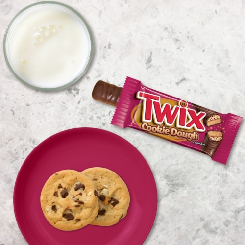 Twix Cookie Dough Milk Chocolate Bars Perspective: right