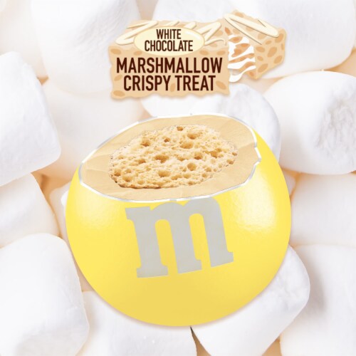 M&M'S White Chocolate Marshmallow Crispy Treat Pastel Easter Candy Bag Perspective: right