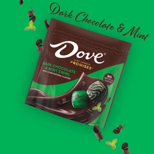 Dove Promises Dark Chocolate & Mint Swirl Candy Bag Perspective: right