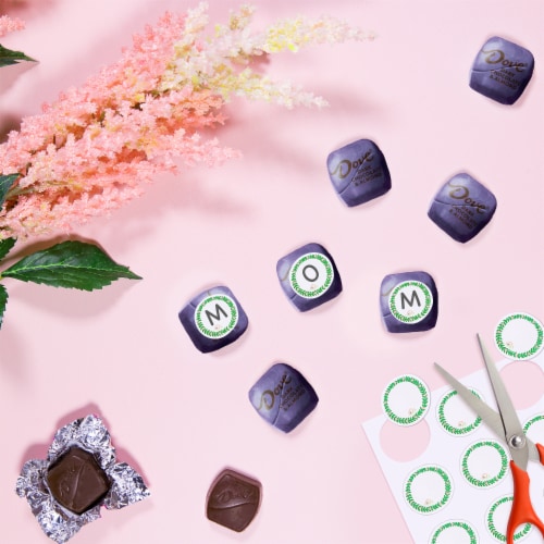 Dove Promises Dark Chocolate Almond Easter Candy Bag Perspective: right