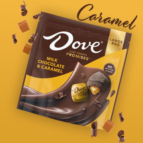 Dove Promises Milk Chocolate & Caramel Candy Large Bag Perspective: right