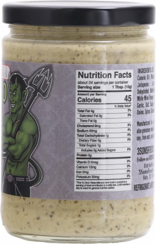 Diablo Verde Cilantro Sauce Mild Perspective: right