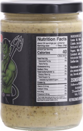 Diablo Verde Cilantro Sauce Hot Perspective: right