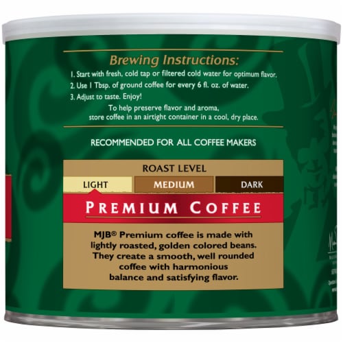 MJB® Premium Ground Coffee Perspective: right