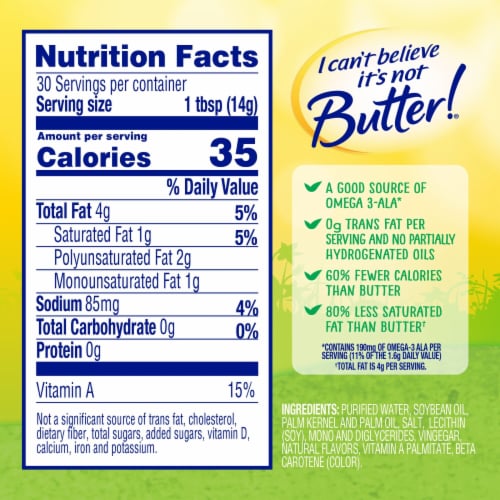 I Can’t Believe It’s Not Butter! Light Spread Perspective: right