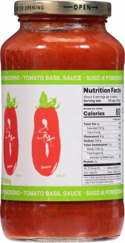San Marzano Tomato Basil Sauce Perspective: right
