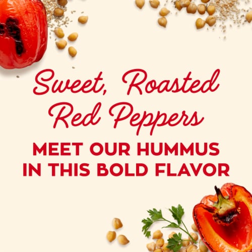 Sabra Snackers Roasted Red Pepper Hummus with Pretzels Perspective: right