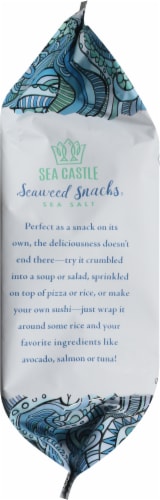 Sea Castle Sea Salt Organic Roasted Seaweed Snacks Perspective: right