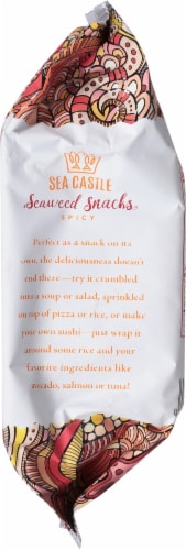 Sea Castle Spicy Roasted Seaweed Snacks Perspective: right