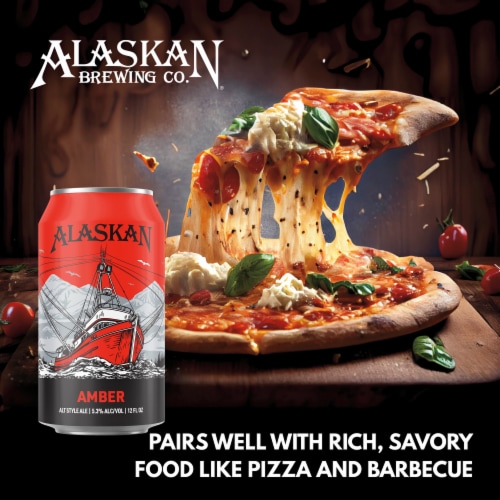Alaskan Brewing Co. Amber Alt Style Ale Craft Beer Perspective: right
