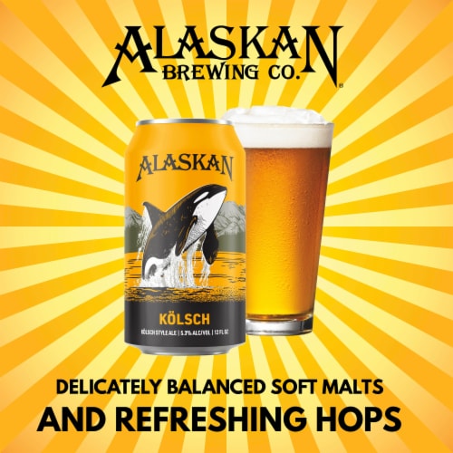 Alaskan Brewing Co. Kolsch Style Ale Craft Beer Perspective: right