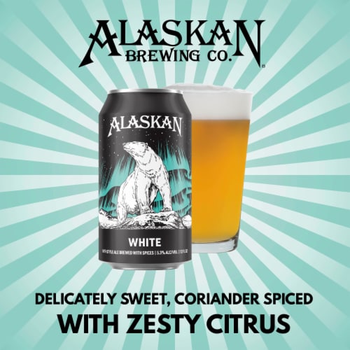 Alaskan Brewing Co. White Wit-Style Ale Craft Beer Perspective: right