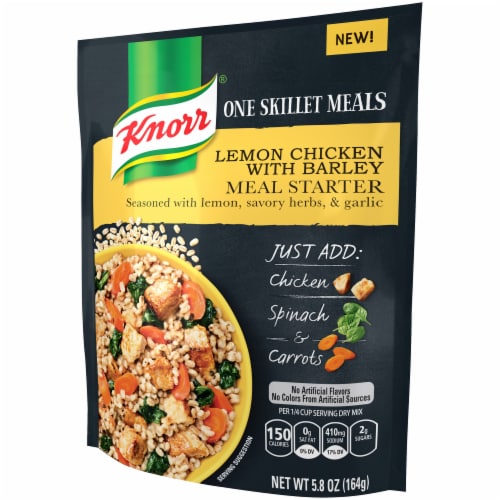 Knorr One Skillet Meals Lemon Chicken with Barley Meal Starter Perspective: right
