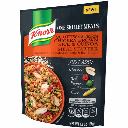 Knorr® One Skillet Meals Southwestern Chicken Brown Rice & Quinoa Meal Starter Perspective: right