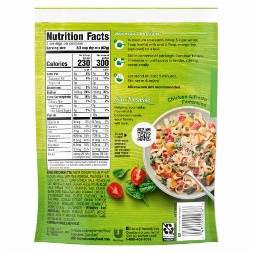 Knorr Fettuccine Alfredo Family Size Pasta Sides Perspective: right