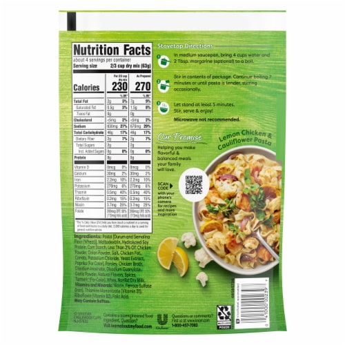 Knorr Chicken Fettuccine Pasta Sides Perspective: right