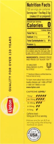 Lipton® Black Tea Bags Perspective: right