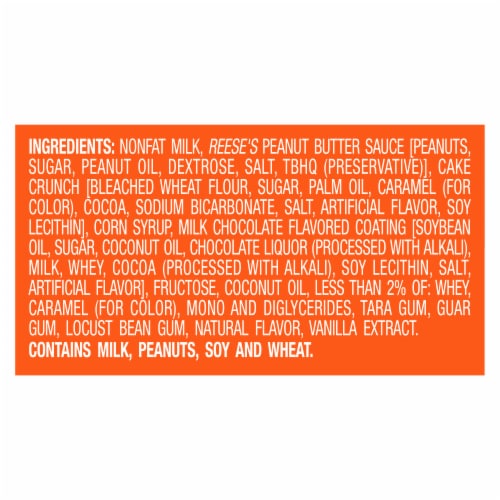 Reese's with a Milk Chocolatey Coating and Cake Crumbs Peanut Butter Frozen Dairy Dessert Bar Perspective: right