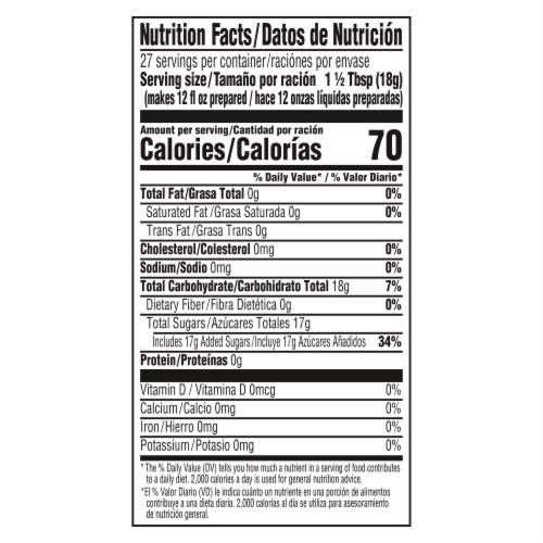 Lipton Aguas Frescas Hibiscus Lime Iced Herbal Tea Mix Perspective: right