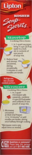 Lipton® Soup Secrets® Natural Chicken Flavor Noodle Soup Mix Perspective: right