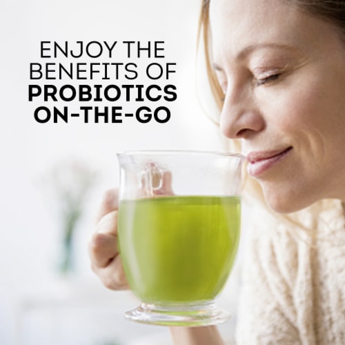 Lipton® T Probiotic Cleanse Matcha Mate Mint Finely Ground Tea with Probiotics Perspective: right