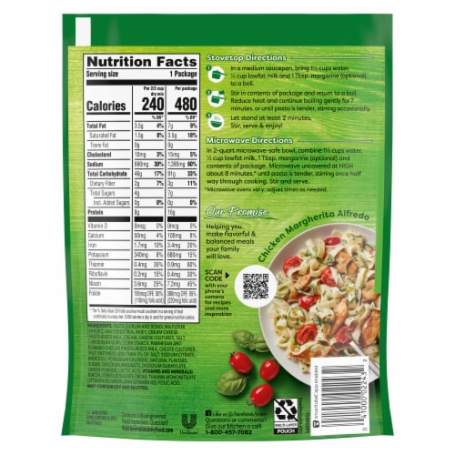 Knorr Alfredo Broccoli Fettuccine Pasta Sides Perspective: right