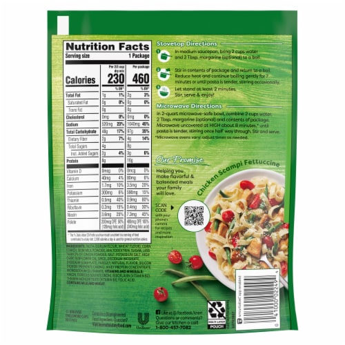 Knorr Butter Fettuccine Pasta Sides Perspective: right