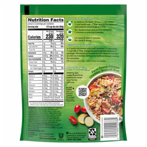 Knorr Cheddar Broccoli Rice Sides Perspective: right