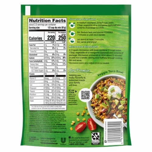Knorr Taco Rice Rice Sides Perspective: right