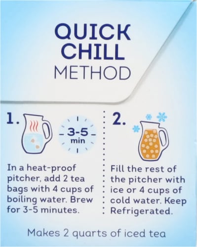 Lipton® Family Size Iced Black Tea Bags Perspective: right